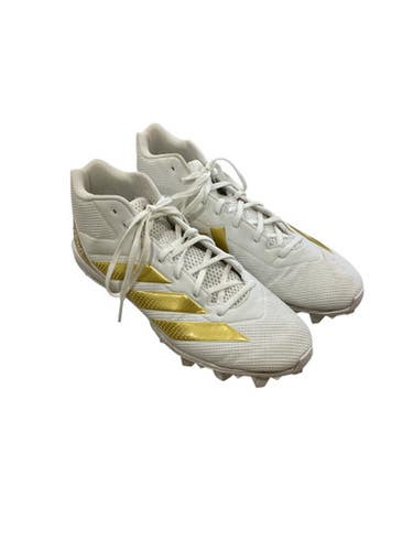 Used Adidas Adult FB Cleats White Senior 14 11884-S000050926