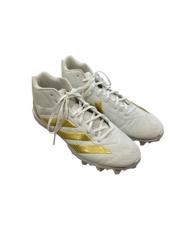 Used Adidas Adult FB Cleats White Senior 14 11884-S000050926