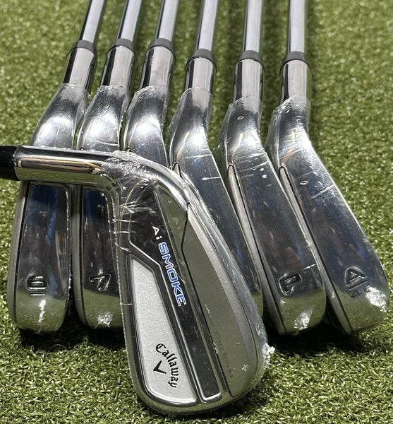 NEW Callaway Paradym AI Smoke Iron Set 5-PW, AW Steel Elevate MPH 95 Regular LH