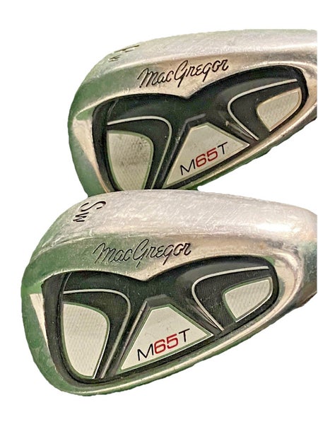 MacGregor M65T Wedge Set PW,SW Men's RH Factory Stiff Steel 35.5" Original Grips