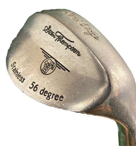 Stan Thompson Stainless Sand Wedge 56* RH Stiff Steel 35" Vintage Grip Cap