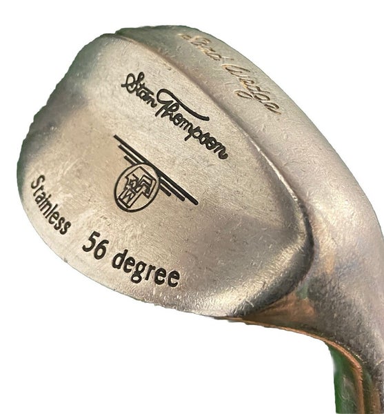 Stan Thompson Stainless Sand Wedge 56* RH Stiff Steel 35" Vintage Grip Cap