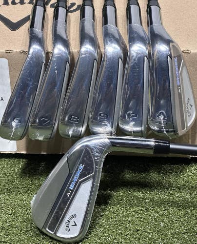 NEW Callaway Paradym AI Smoke Iron Set 5-PW, AW Graphite Cypher Seventy Stiff RH