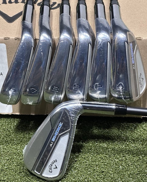 NEW Callaway Paradym AI Smoke Iron Set 5-PW, AW Graphite Cypher Seventy Stiff RH