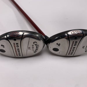 Callaway Big Bertha Heavenwood 3 & 4 Hybrid Set 19* 22* RCH 75w Firm RH