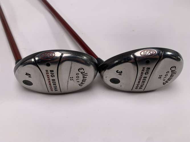 Callaway Big Bertha Heavenwood 3 & 4 Hybrid Set 19* 22* RCH 75w Firm RH