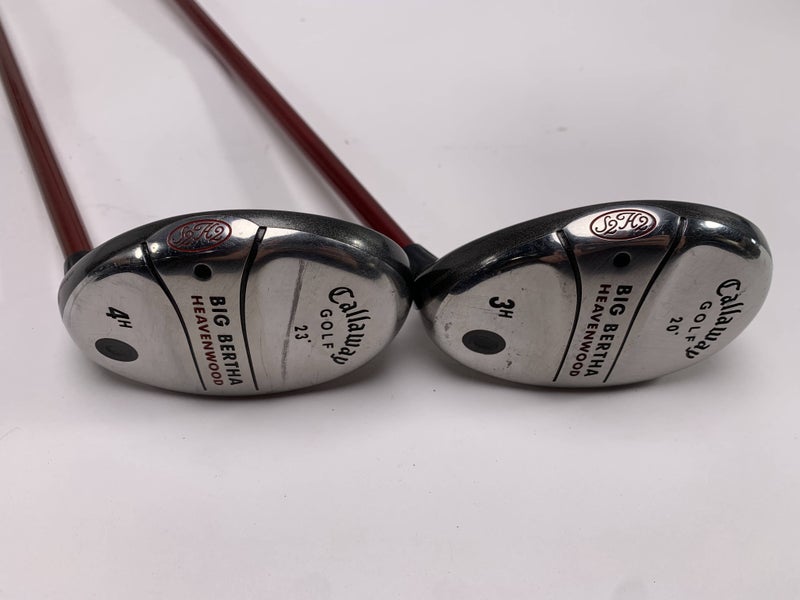 Callaway Big Bertha Heavenwood 3 & 4 Hybrid Set 19* 22* RCH 75w Firm RH