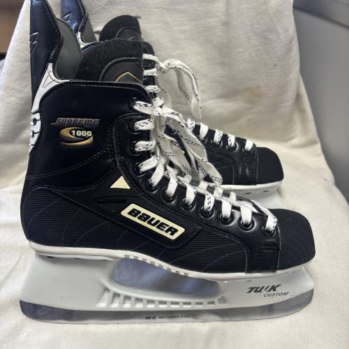 Senior Adult Size 9 Bauer Supreme 1000 Ice Hockey Skates. Mint Condition