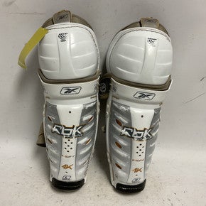 Used Reebok 4K Junior Shin Guards White 12" 11855-S000189562