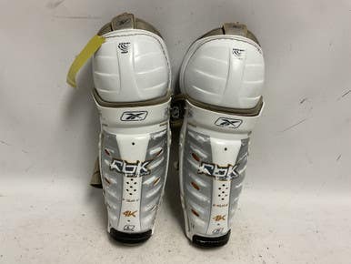 Used Reebok 4K Junior Shin Guards White 12" 11855-S000189562