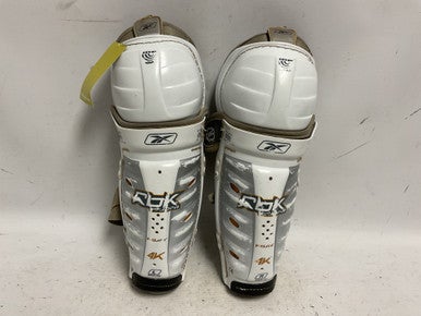Used Reebok 4K Junior Shin Guards White 12" 11855-S000189562