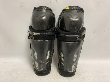 Used Bauer SUPREME 1S Junior Shin Guards Black 13" 11855-S000189561