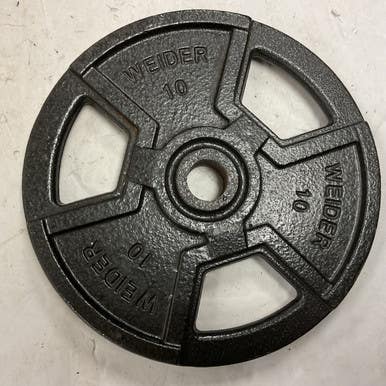 Used Weider Standard Plate Black 10 lb 11855-S000189538