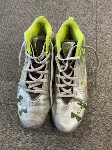 Used Under Armour Adult FB Cleats Grey Senior 10 11614-S000219604