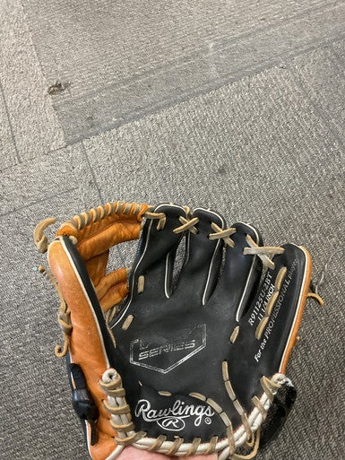 Used Rawlings R9 BB/SB Glove RH Throw Brown And Black 11 1/4" 11614-S000219570