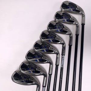 Callaway X-22 Iron Set 5-PW+SW+LW 65g Senior Graphite Mens RH Midsize +1''