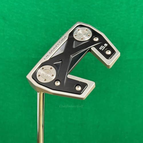 LH Scotty Cameron 2022 Phantom X 5.5 34" Slant-Neck Mallet Putter Golf Club w/HC