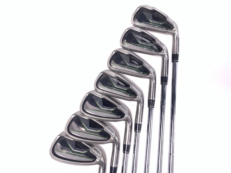 TaylorMade RocketBallz Iron Set 4-PW Stiff Steel Mens RH