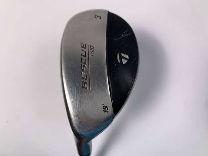 TaylorMade Rescue Mid 3 Hybrid 19* Light Metal Stiff Steel Mens LH