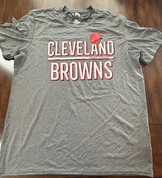 **NO TAGS** NEW Cleveland Browns Shirt Adult Large Gray NFL NWT