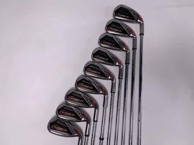 Callaway Diablo Edge Iron Set 3-PW+AW Uniflex Steel Mens RH