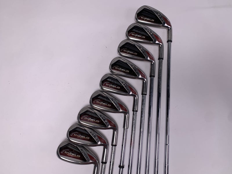 Callaway Diablo Edge Iron Set 3-PW+AW Uniflex Steel Mens RH