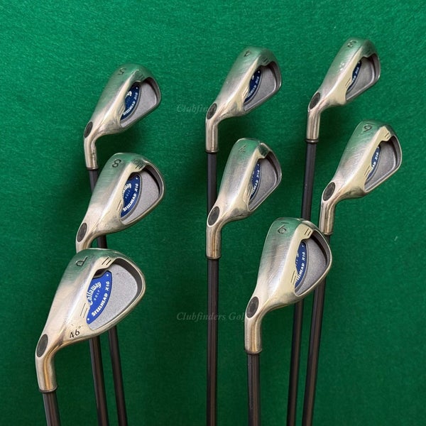 LH Callaway Steelhead X-16 3-PW Iron Set System CW75 Graphite Regular
