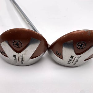 TaylorMade Burner 1998 3 & 5 Fairway Wood Set 15* 18* 90g Stiff Steel Mens RH