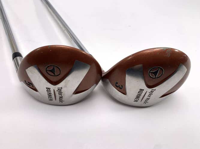 TaylorMade Burner 1998 3 & 5 Fairway Wood Set 15* 18* 90g Stiff Steel Mens RH