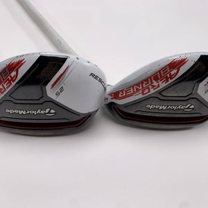 TaylorMade AeroBurner 4 & 5 Hybrid Set 22* 25* Speed Rul-Z 70g Senior RH