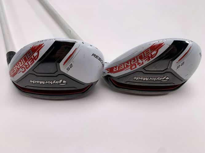 TaylorMade AeroBurner 4 & 5 Hybrid Set 22* 25* Speed Rul-Z 70g Senior RH