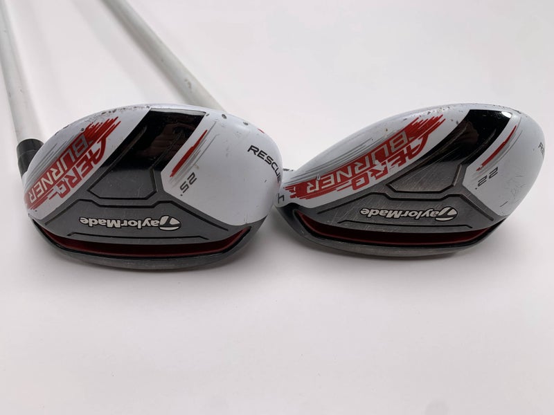 TaylorMade AeroBurner 4 & 5 Hybrid Set 22* 25* Speed Rul-Z 70g Senior RH