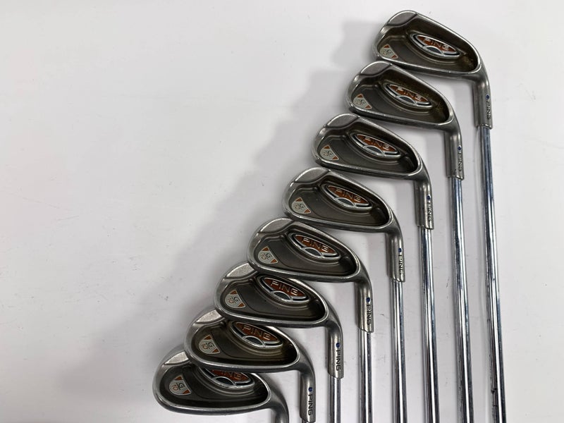 Ping G10 Iron Set 5-PW+SW+LW Blue Dot 1* Up AWT Regular Steel Mens RH