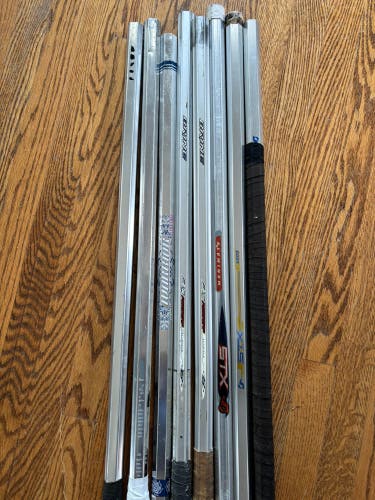 Eight (8) Alloy Lacrosse Shafts