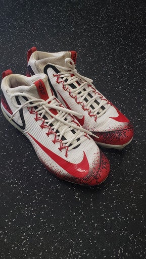 Used Nike TROUT 3 BB/SB Cleats Red Senior 14 11849-S000030728