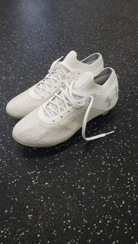 Used Under Armour Soccer Cleats White Senior 8 11849-S000030716