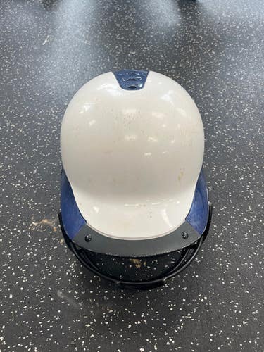 Used Worth WLBH-2 Batting Helmet w/Mask Navy And White LG 11849-S000030697