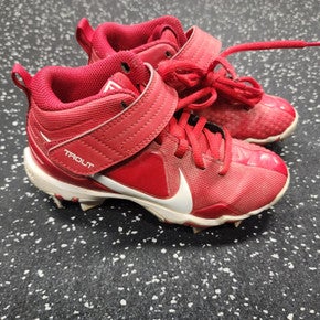 Used Nike TROUT BB/SB Cleats Red Youth 13.0 11849-S000030671