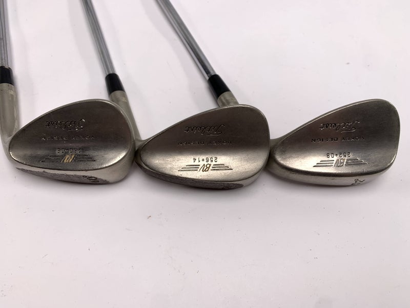 Titleist Vokey Black Nickel Wedge Set 52* 56* 60* True Temper DG Wedge Mens RH