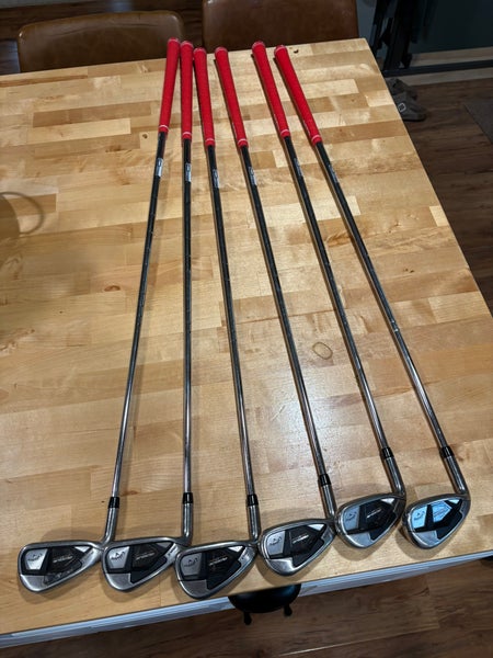 Men's 2023 Callaway Rogue ST Max Left Hand Iron Set Stiff Flex  Steel Shaft (Used)