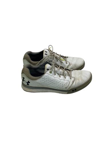 Used Under Armour Mens Golf Shoes White Senior 10.5 11347-S000245815