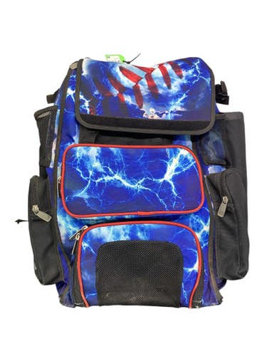 Used BoomBah 2 BAT ROLLING BAG BB/SB Player Wheeled Bag Royal Blue 11347-S000253094