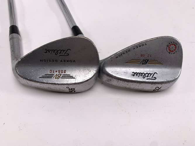 Titleist Vokey Spin Milled Chrome 2009 Wedge Set 52* 8 56* Wedge Mens RH