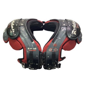 Used Riddell EVX ADULT PADS FB Shoulder Pads Red LG 11347-S000246539