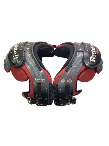 Used Riddell EVX ADULT PADS FB Shoulder Pads Red LG 11347-S000246539