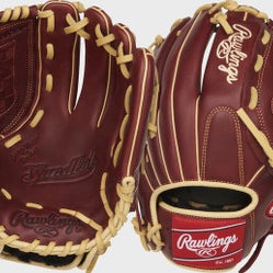 New Rawlings SANDLOT BB/SB Glove RH Throw 12" 11347-RAWS1200BR