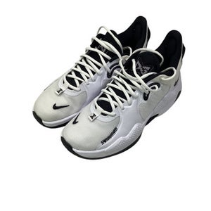 Used Nike PG 5 TB PROMO Basketball Shoes M Grey Senior 9.5 11347-S000252877