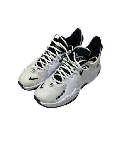 Used Nike PG 5 TB PROMO Basketball Shoes M Grey Senior 9.5 11347-S000252877
