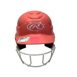 Used Rawlings 071332 Batting Helmet w/Mask Pink MD 11347-S000250943