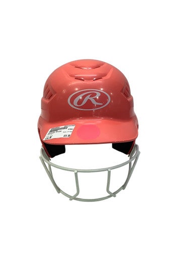 Used Rawlings 071332 Batting Helmet w/Mask Pink MD 11347-S000250943